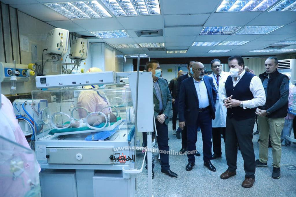 وزير الصحة ومحافظ المنوفية يتفقدان الخدمة الطبية بمستشفى الهلال بشبين الكوم