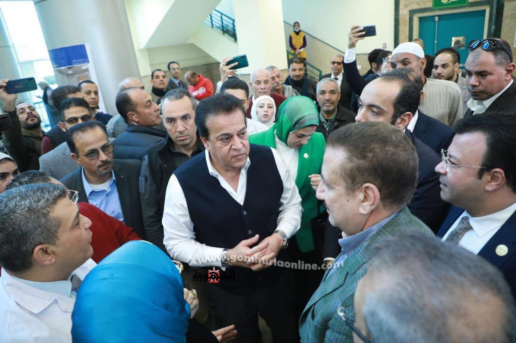 وزير الصحة ومحافظ المنوفية خلال جولتهما اليوم على المنشآت الطبية