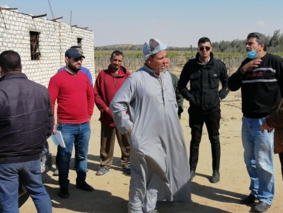 استرداد وحجز ادارى لقطعتى اراض بمساحة ٢٠٨ فدان من غير الجادين بوادى النطرون