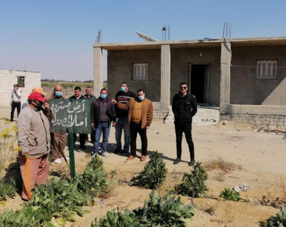 استرداد وحجز ادارى لقطعتى اراض بمساحة ٢٠٨ فدان من غير الجادين بوادى النطرون