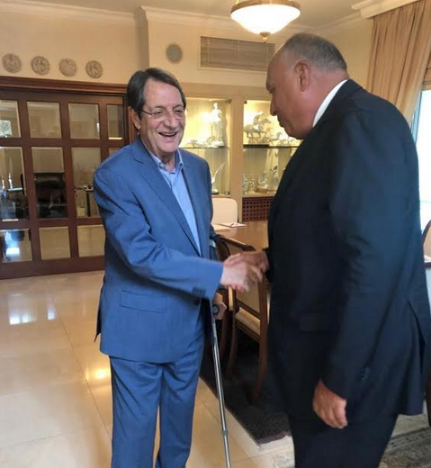 رسالة من الرئيس السيسي لنظيره القبرصي سلمها شكري