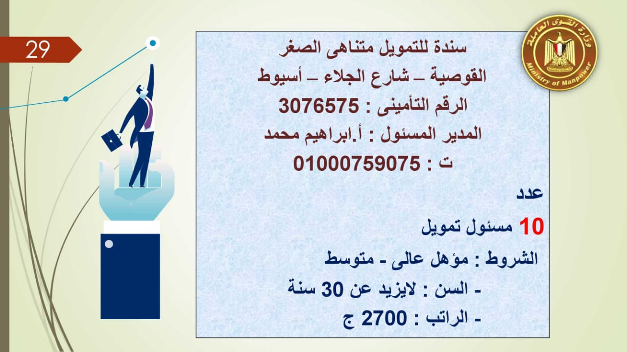 براتب يصل إلى 5500 جنيه.. القوى العاملة توفر 2752 فرصة عمل للجنسين 