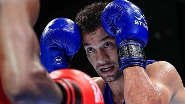 عمر العوضي لاعب منتخب مصر للملاكمة