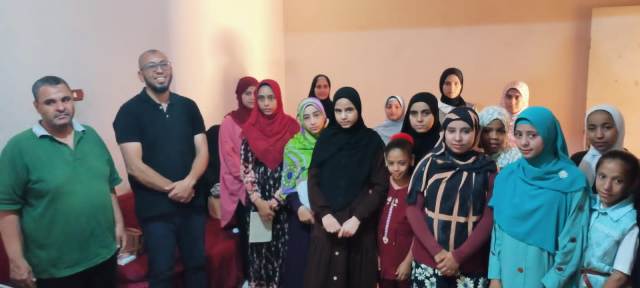 ختام الدورة التدريبية لتعليم الخط العربى بمركزشباب الريرمون بملوي