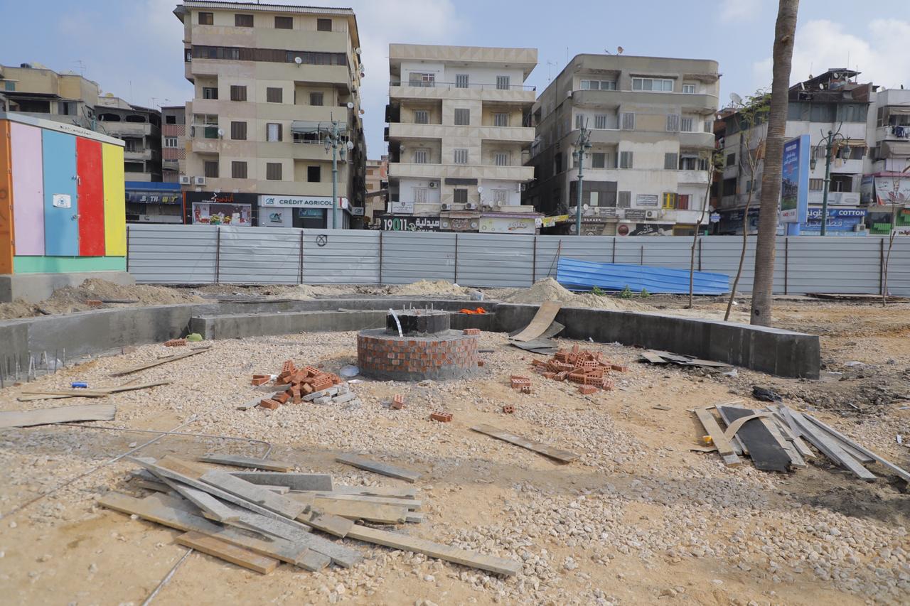 محافظ دمياط تتفقد مشروع تطوير حديقة بنت الشاطئ.صور