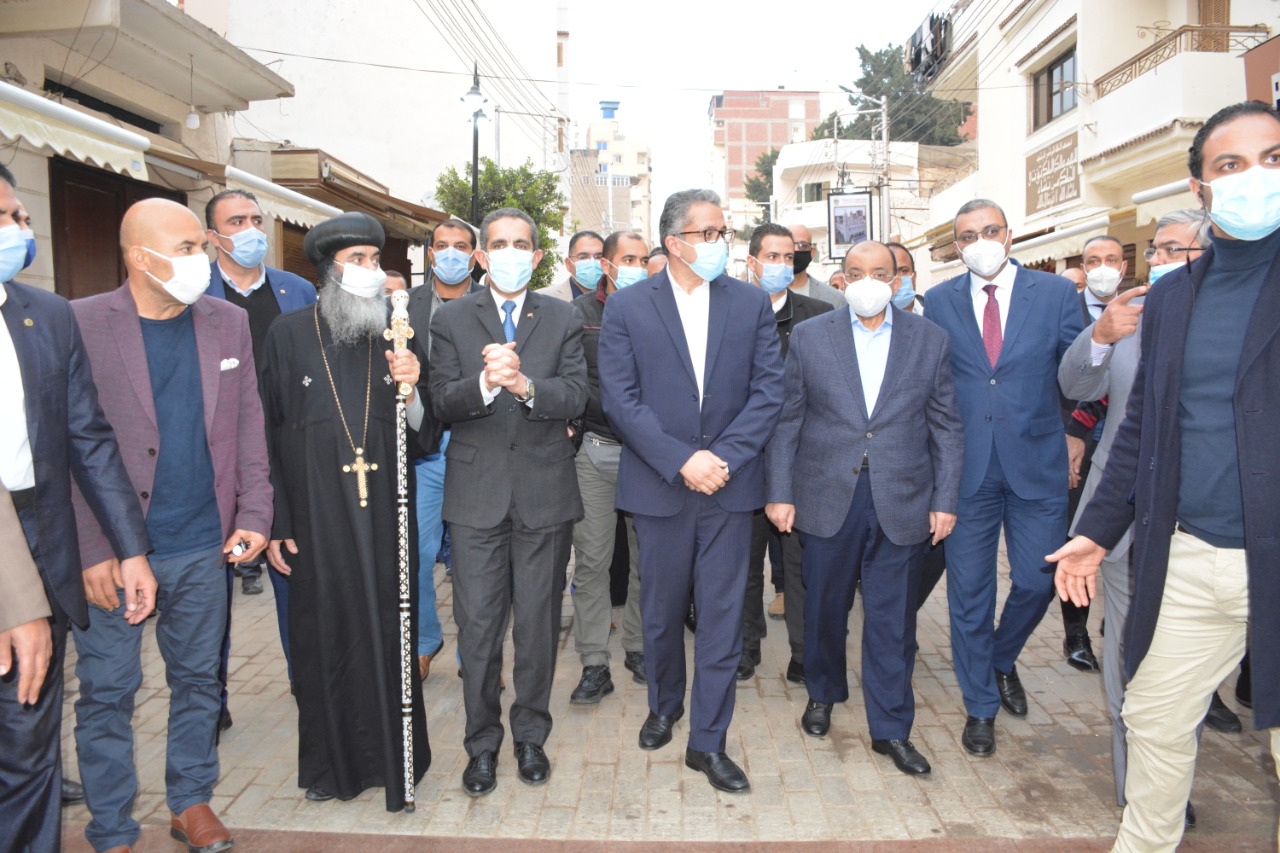 وزراءالسياحة والتنمية ومحافظ الغربية يفتتحون مسار العائلة المقدسة-صور