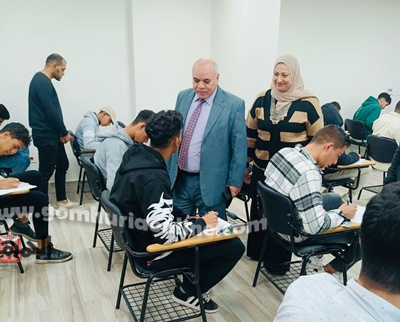 رئيس جامعة الدلتا التكنولوجية يتفقد سير امتحانات الترم الأول