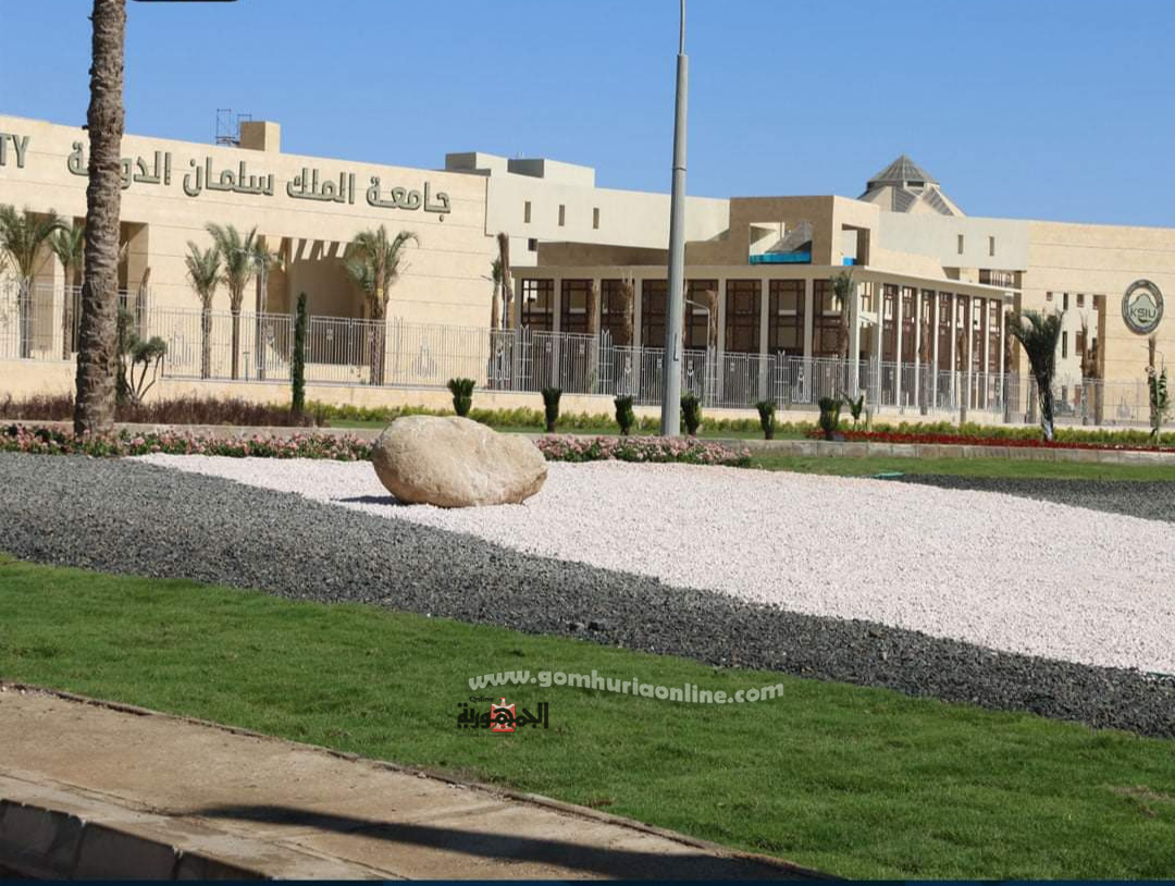 فوده تفقد اعمال التجميل  بمحيط جامعة الملك سلمان بشرم الشيخ 