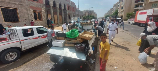 جهاز مدينة العبور ينفذ 441 إزالة ويحرر 62 محضراً بالتعاون مع شرطة المرافق.. بالصور