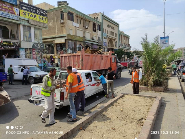 جهاز مدينة العبور ينفذ 441 إزالة ويحرر 62 محضراً بالتعاون مع شرطة المرافق.. بالصور