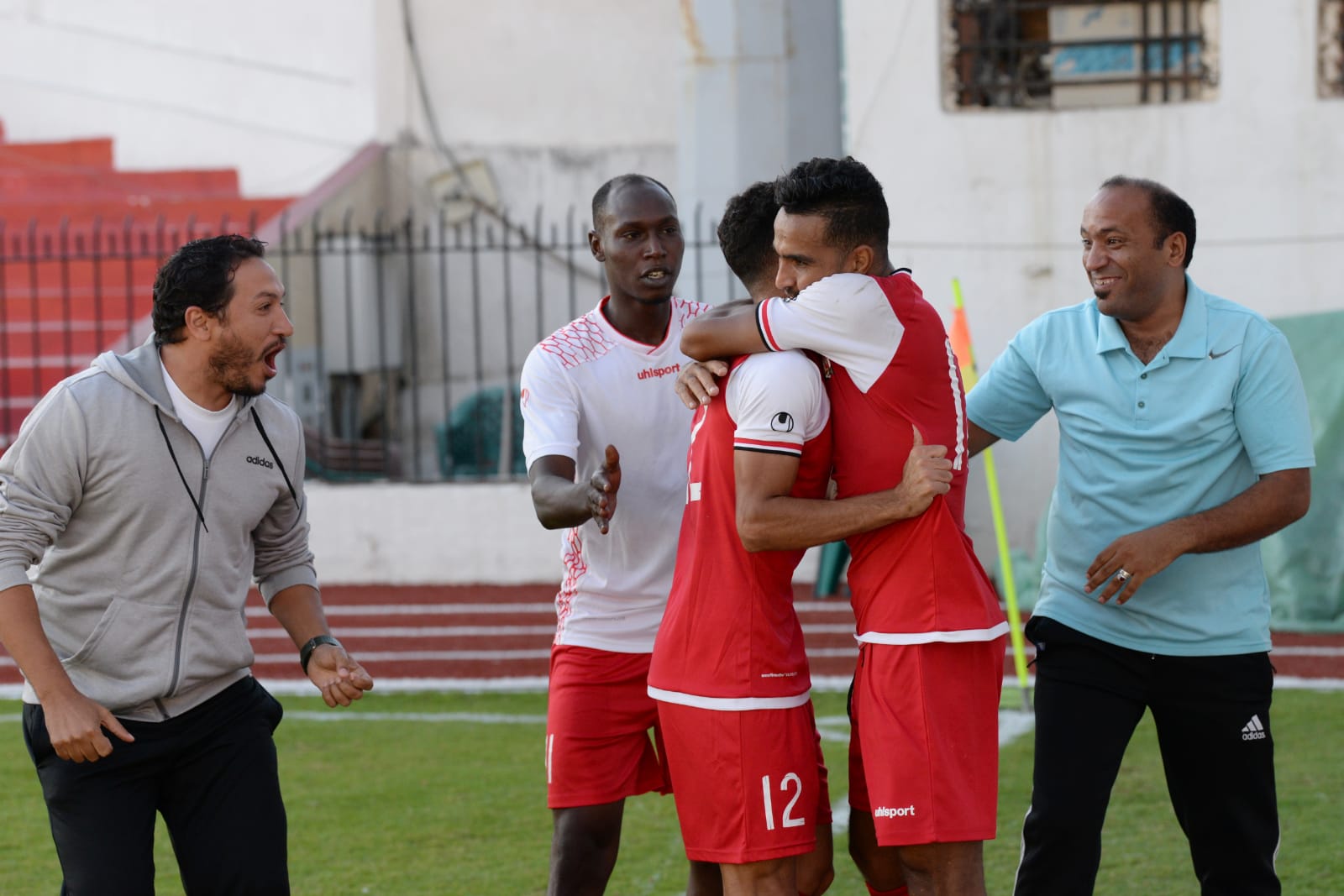 فرحة لاعبى الاوليمبى