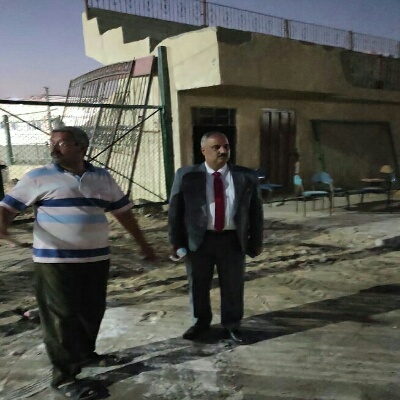 الصبروط يتابع الاعمال الإنشائية بمركز شباب مدينة قها بطوخ 
