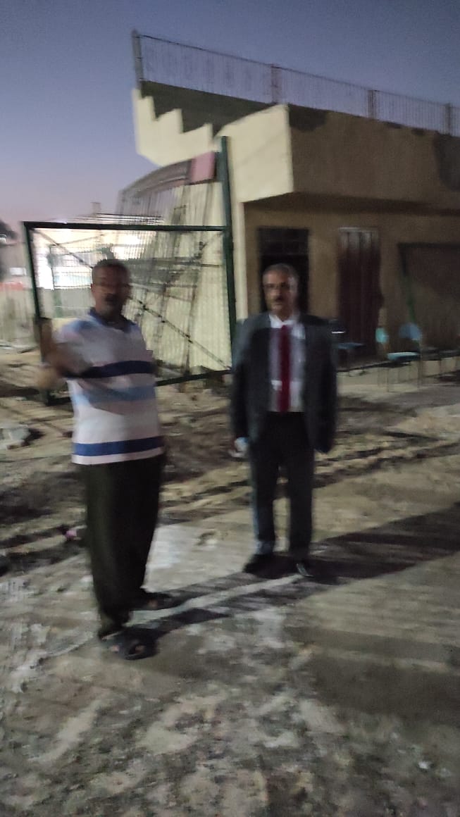 الصبروط يتابع الاعمال الإنشائية بمركز شباب مدينة قها بطوخ 