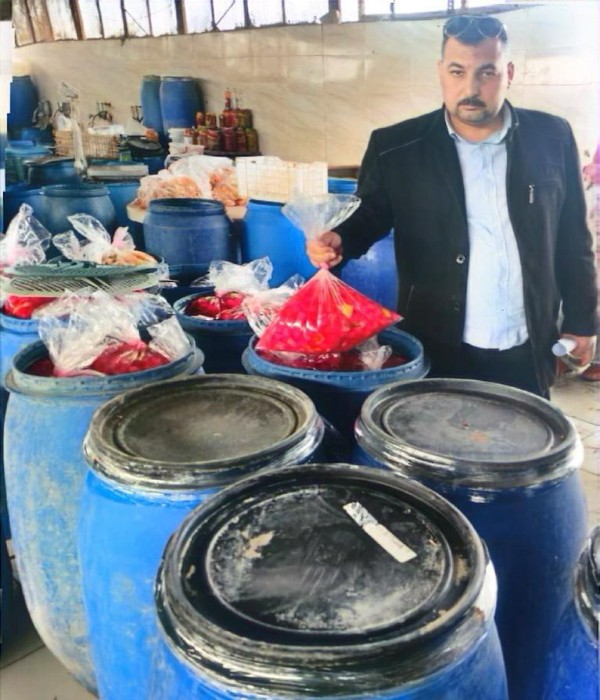 اغذية القليوبية تضبط 2500 كليو مخلل غير صالحة للإستخدام 