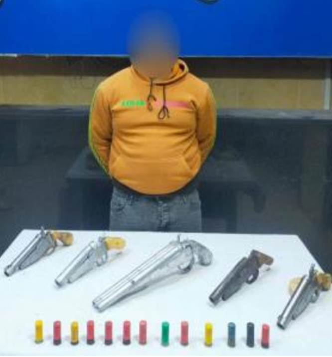 المتهم والمضبوطات 