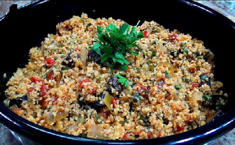 برغل بالباذنجان 