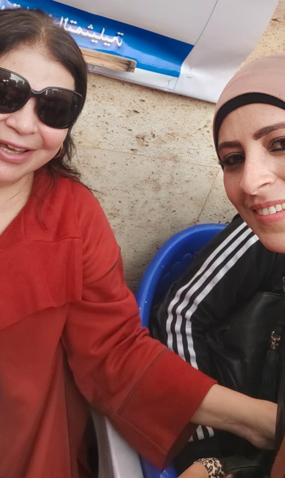 ماجدة زكي ومحررة البوابة 