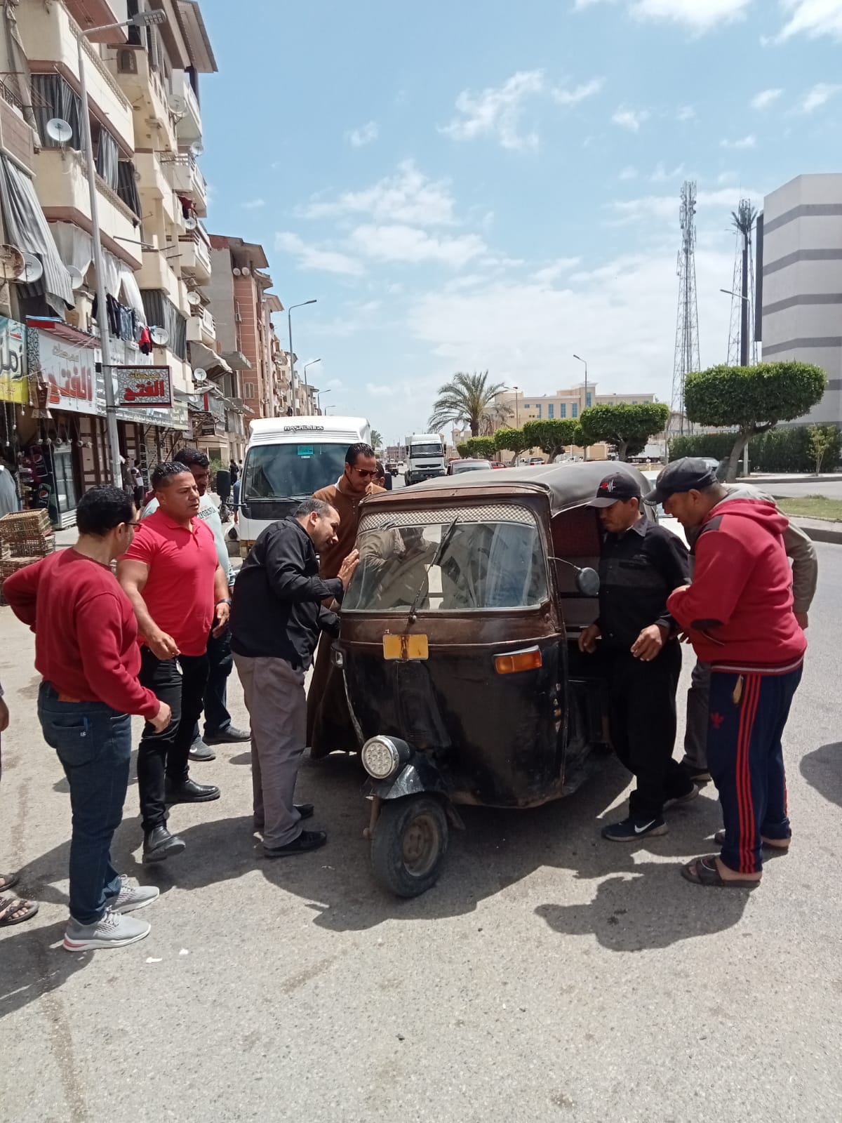  رئيس جهاز دمياط الجديدة يشن حملة  لإزالة الإشغالات بالمدينة