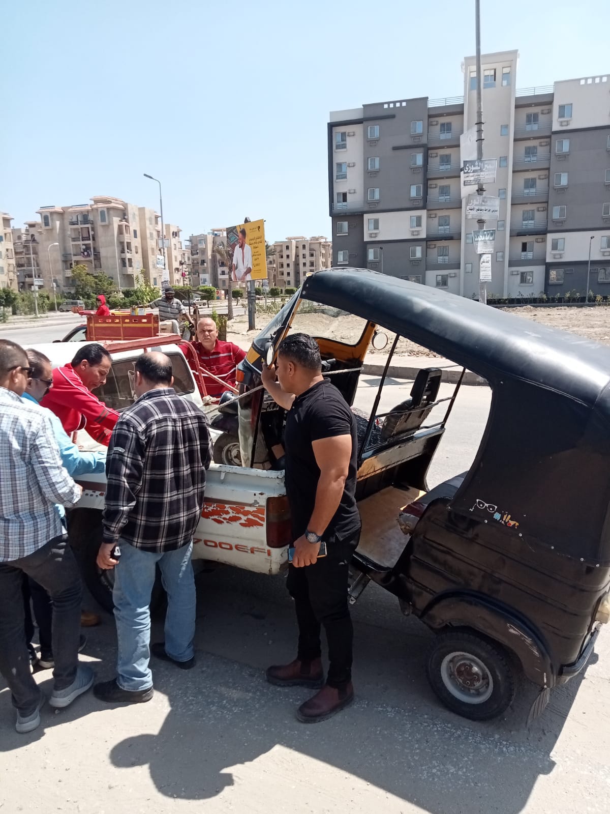  رئيس جهاز دمياط الجديدة يشن حملة  لإزالة الإشغالات بالمدينة