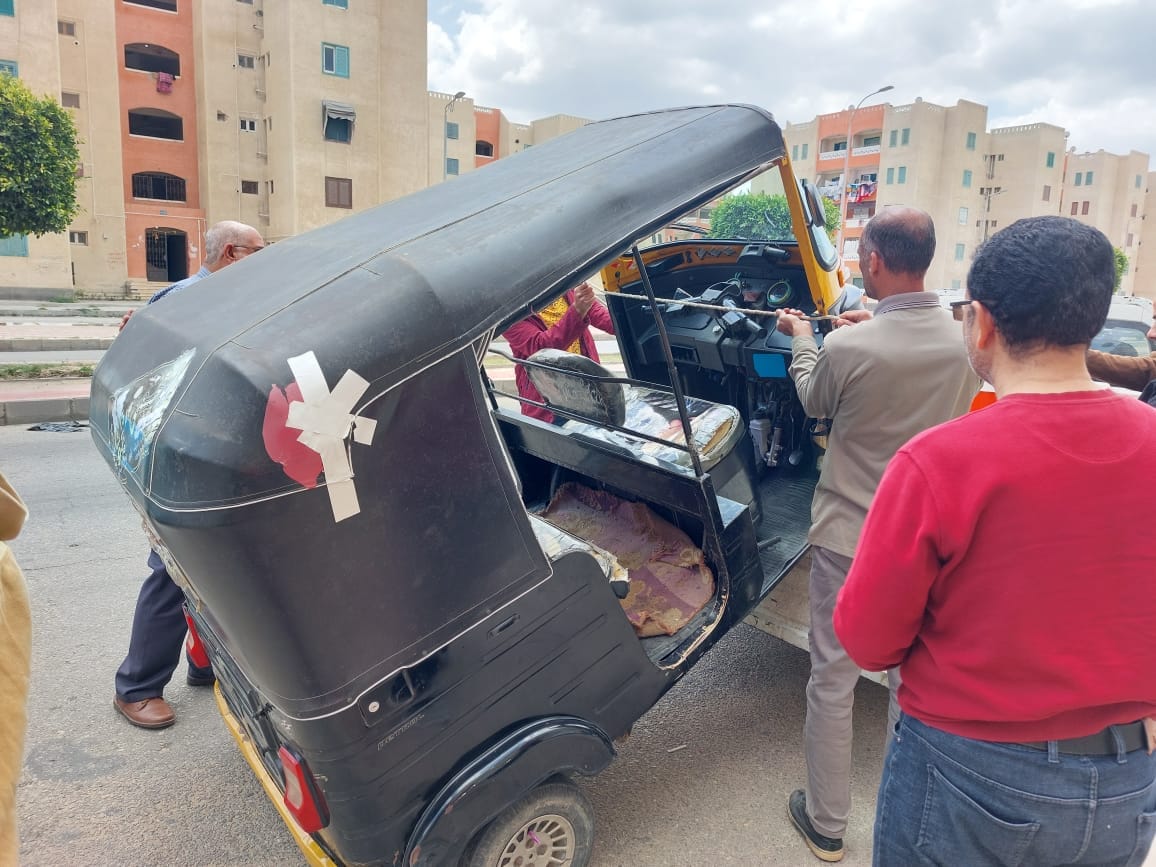  رئيس جهاز دمياط الجديدة يشن حملة  لإزالة الإشغالات بالمدينة