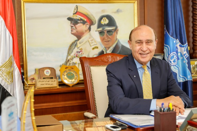 الفريق مميش: 38 % زيادة في الإيرادات الشهرية في ميناء شرق بورسعيد 