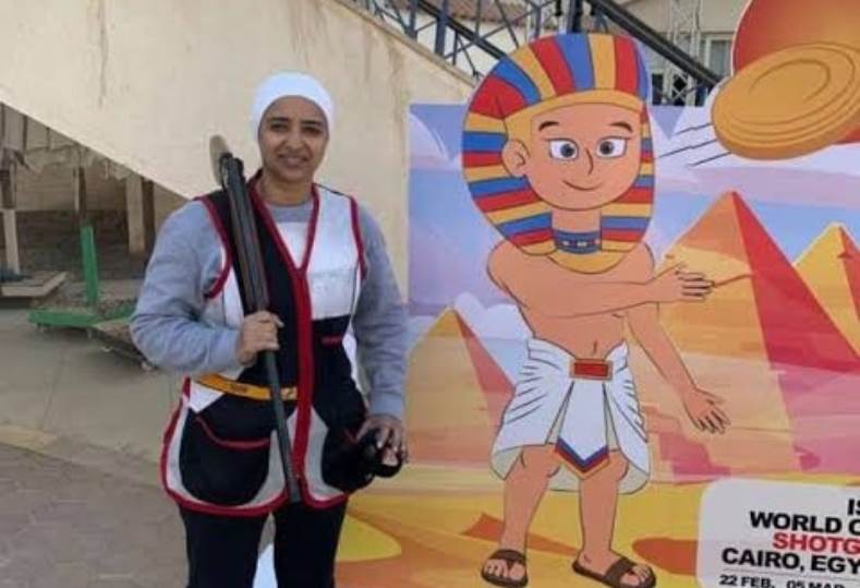 أميرة أبو شقة لاعبه منتخب مصر للرماية