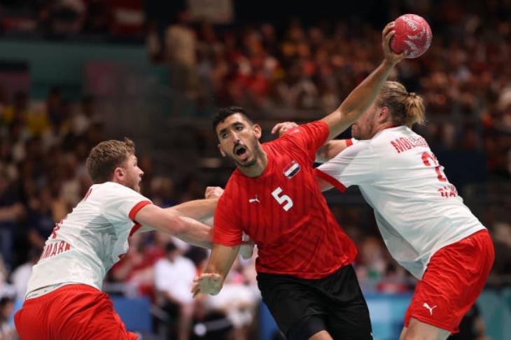 مهاب سعيد لاعب منتخب مصر لكرة اليد