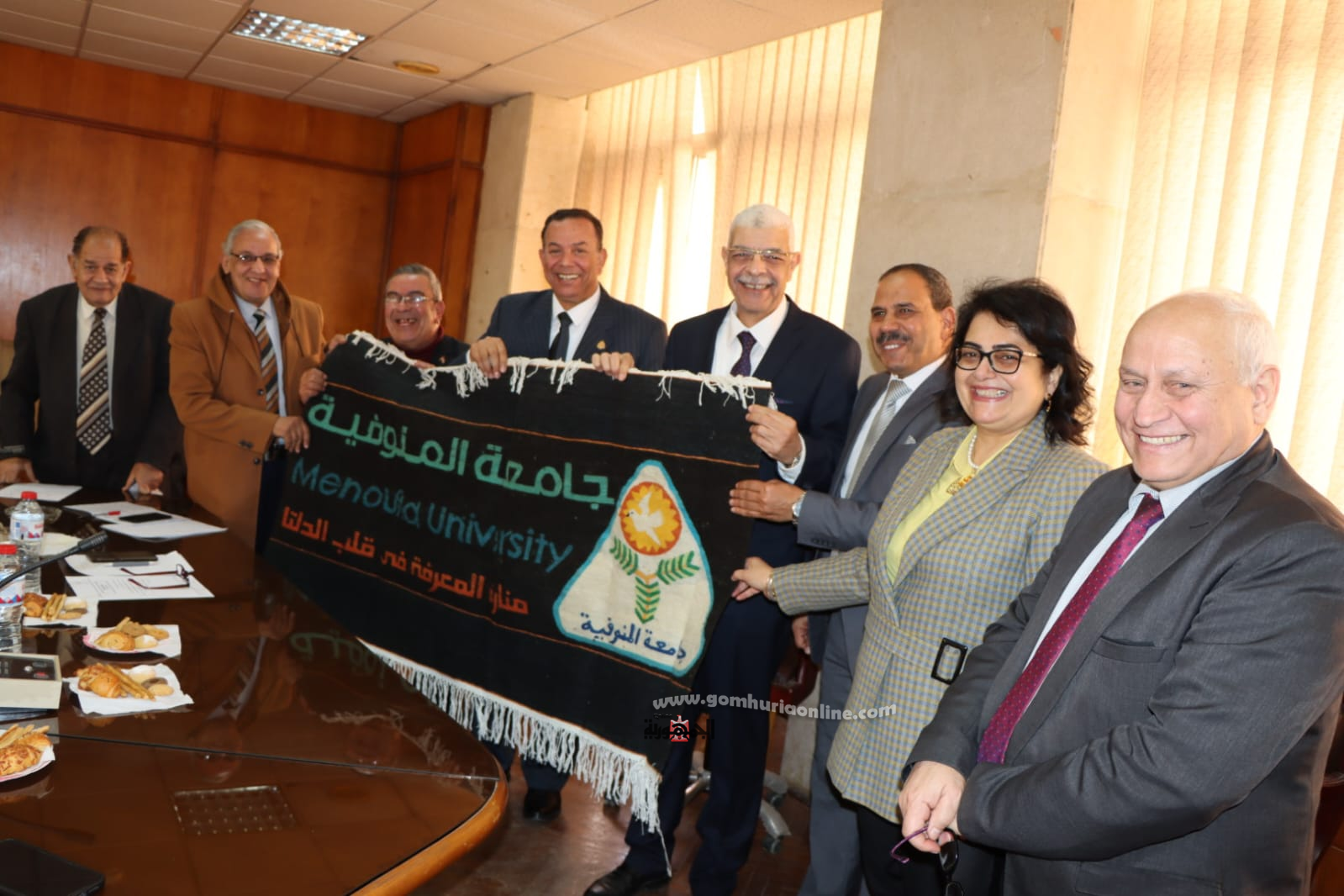 القاصد خلال إجتماع مجلس إدارة جمعية رعاية خريجى جامعة المنوفية