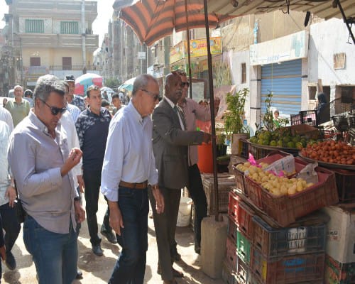  محافظ القليوبية يتابع توافر السلع بأسعار مناسبة في الأسواق