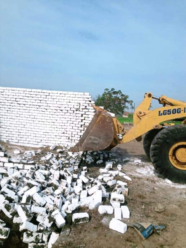 تنفيذ حملة إزالة لتعديات على الأراضي الزراعية