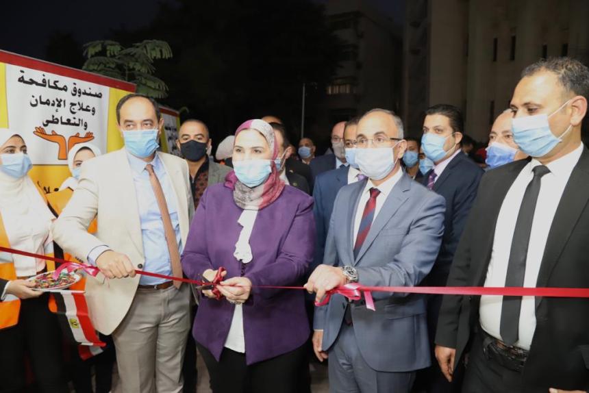 وزيرة التضامن خلال الافتتاح