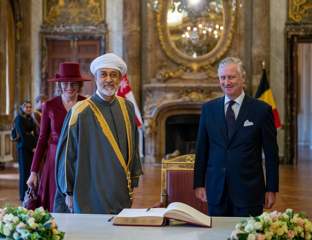 مباحثات سلطان عُمان وملك بلجيكا