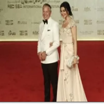 أروي جودة وزوجها 