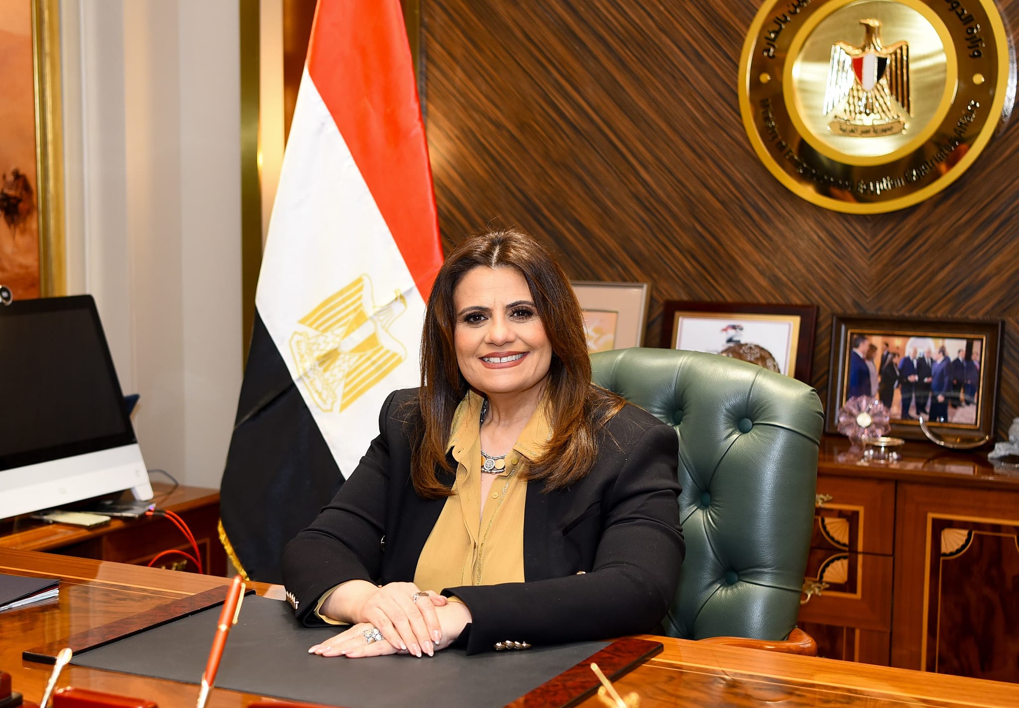 السفيرة سها جندي وزيرة الدولة للهجرة