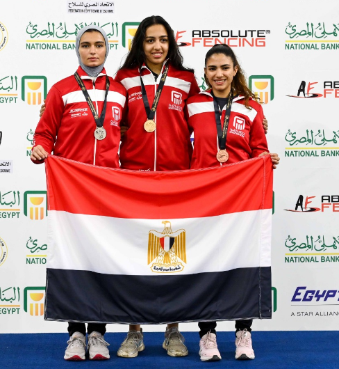  منتخب مصر لسلاح السيف للناشئات تحت 20