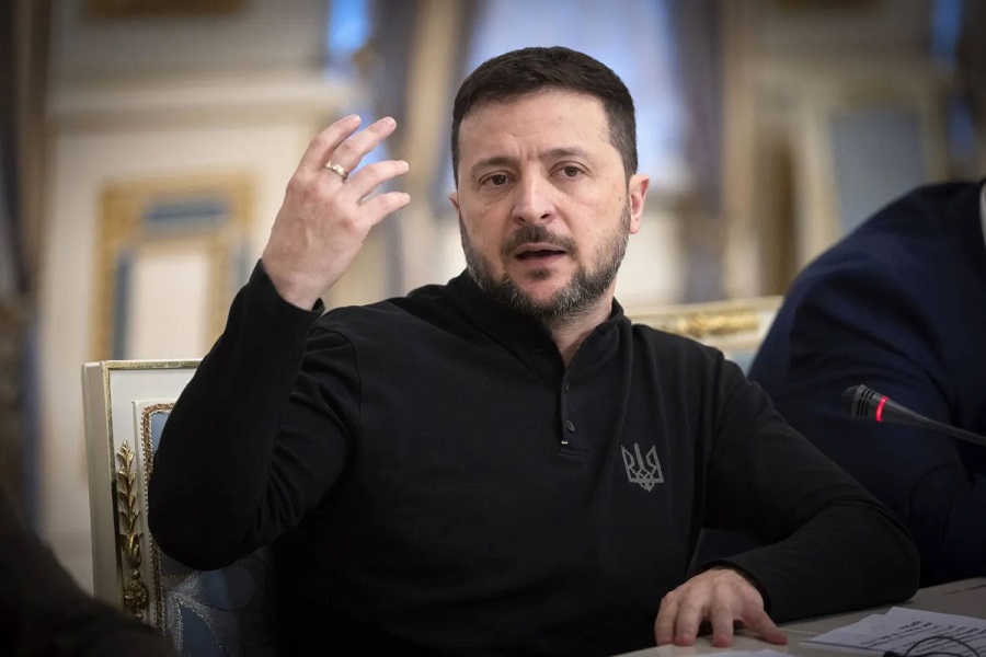الرئيس الأوكراني فولوديمير زيلينسكي