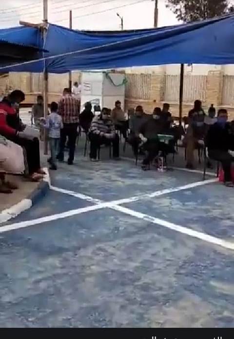  إحترازيا ضد كورونا مرور فايد تستقبل المواطنين بإستراحات وقفازات.صور