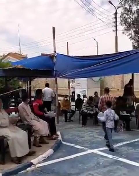  إحترازيا ضد كورونا مرور فايد تستقبل المواطنين بإستراحات وقفازات.صور