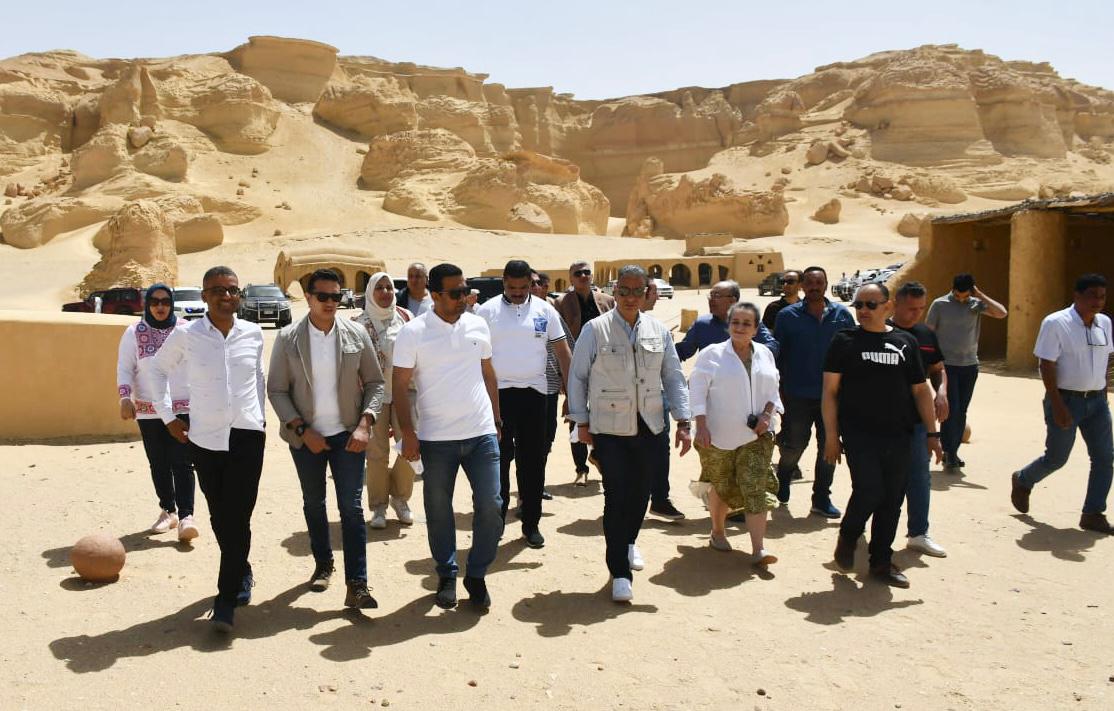  الأميرة عالية بنت الحسين تزور محمية وادي الحيتان 