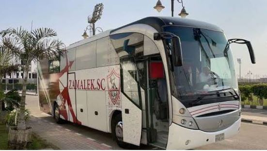 حافلة الزمالك تصل استاد القاهرة