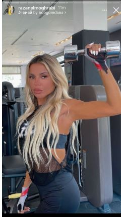 شاهد ..عضلات رزان المعربى فى الجيم _صور 