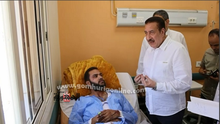 بالفيديو| أحد المصابين يكشف لمحافظ المنوفية أسباب حادث الإقليمي