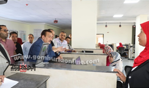محافظ المنوفية خلال زيارته أشمون اليوم