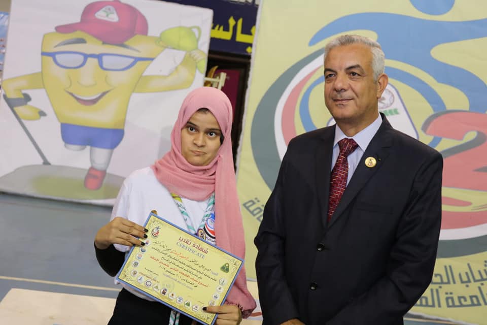 بالأسماء نتيجة منافسات الجواله فى اسبوع شباب الجامعات الثانى لمتحدى الاعاقة.. صـــــور