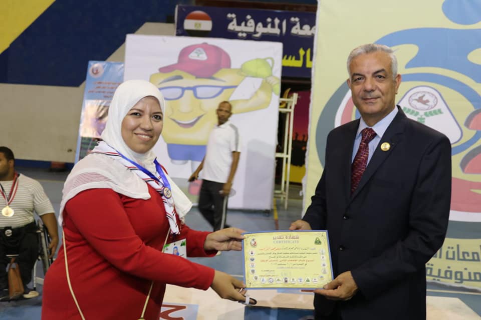 بالأسماء نتيجة منافسات الجواله فى اسبوع شباب الجامعات الثانى لمتحدى الاعاقة.. صـــــور