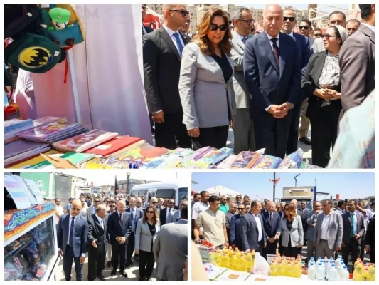 بمشاركة 100 عارض.. وزيرة التنمية المحلية ومحافظ القاهرة يتفقدان «بازار القاهرة»