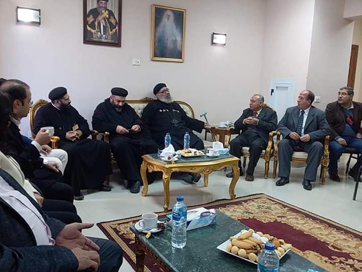 رئيس حى الزيتون يقدم التهانى للإخوه المسيحين بمناسبة اعياد الميلاد المجيد