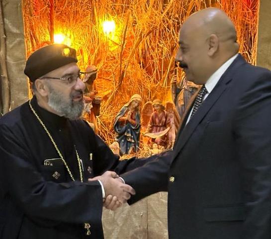 حزب الشعب الجمهورى بالشروق يقدم التهنئة للكنيسة بعيد الميلاد صور