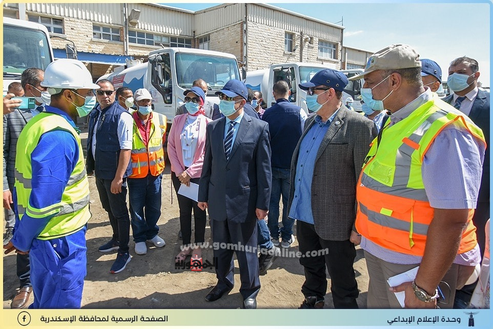 المحافظ ورئيس الصرف الصحى وأستعدادات موسم الشتاء بالإسكندرية