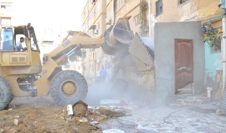  مدير أمن السويس يزيل 72 أشغالا بشوارع حى فيصل